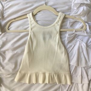 Reformation Peplum Crop Tank